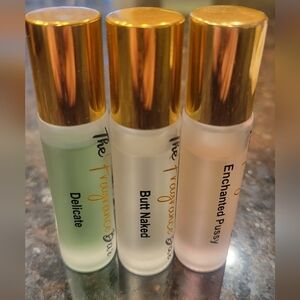 The Fragrance Bar LLC Perfume Oil Trio with Gold Caps